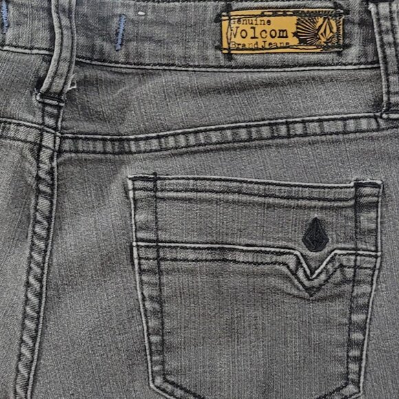 Volcom Grey Straight Leg Jeans | W28 L32 | Size 7 | Skater Style - Picture 6 of 6